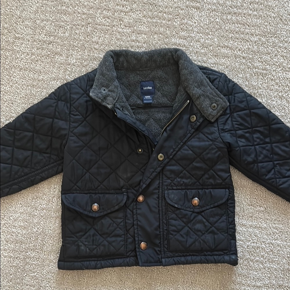 Kids Quilted Jacket - Black